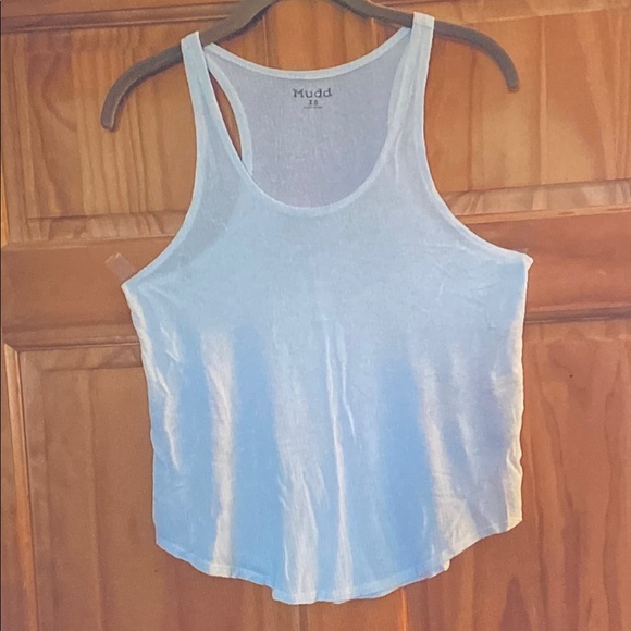 Mudd Tops - Mudd Pale Blue Racerback Tank Top